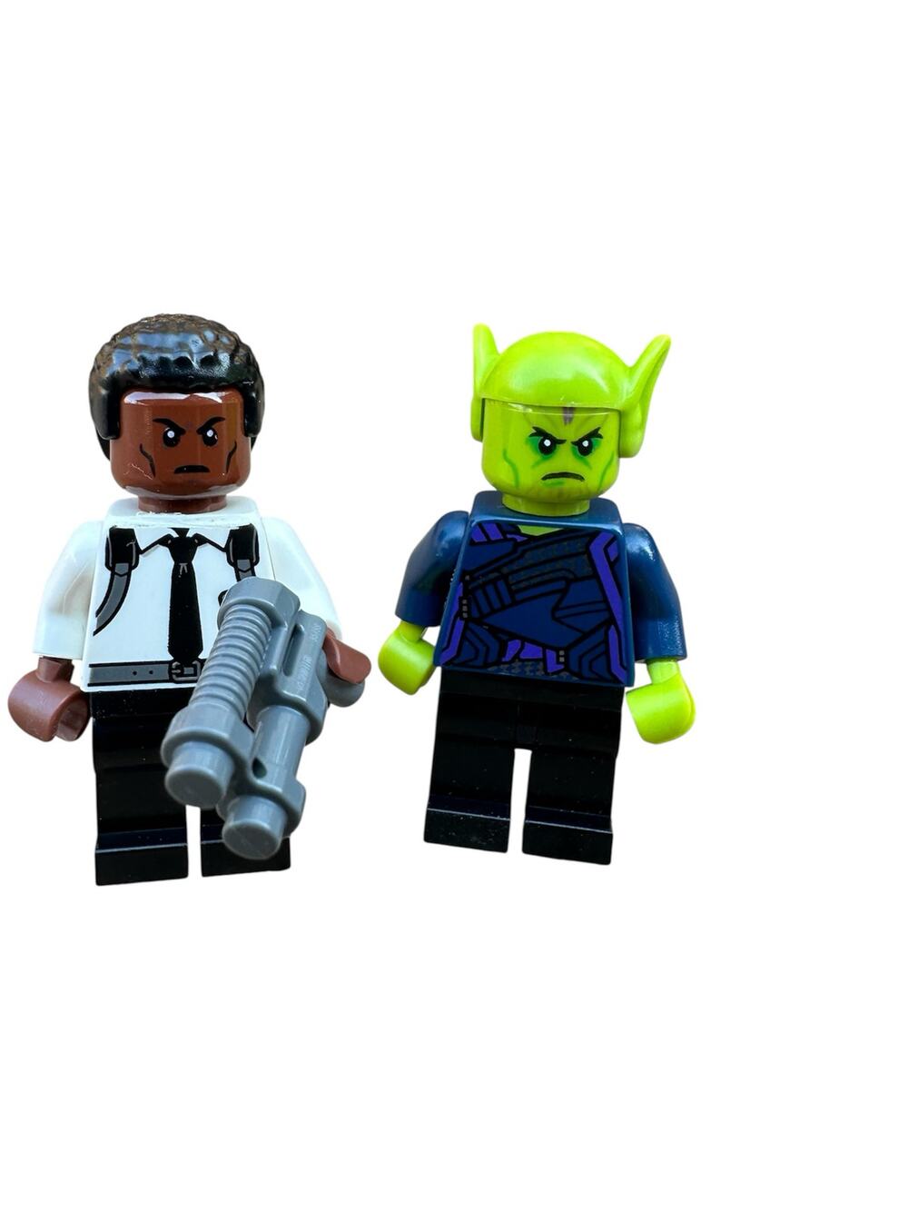 Lego Talos (Skrull) and Nick Fury Captain Marvel Avengers Minifigures
